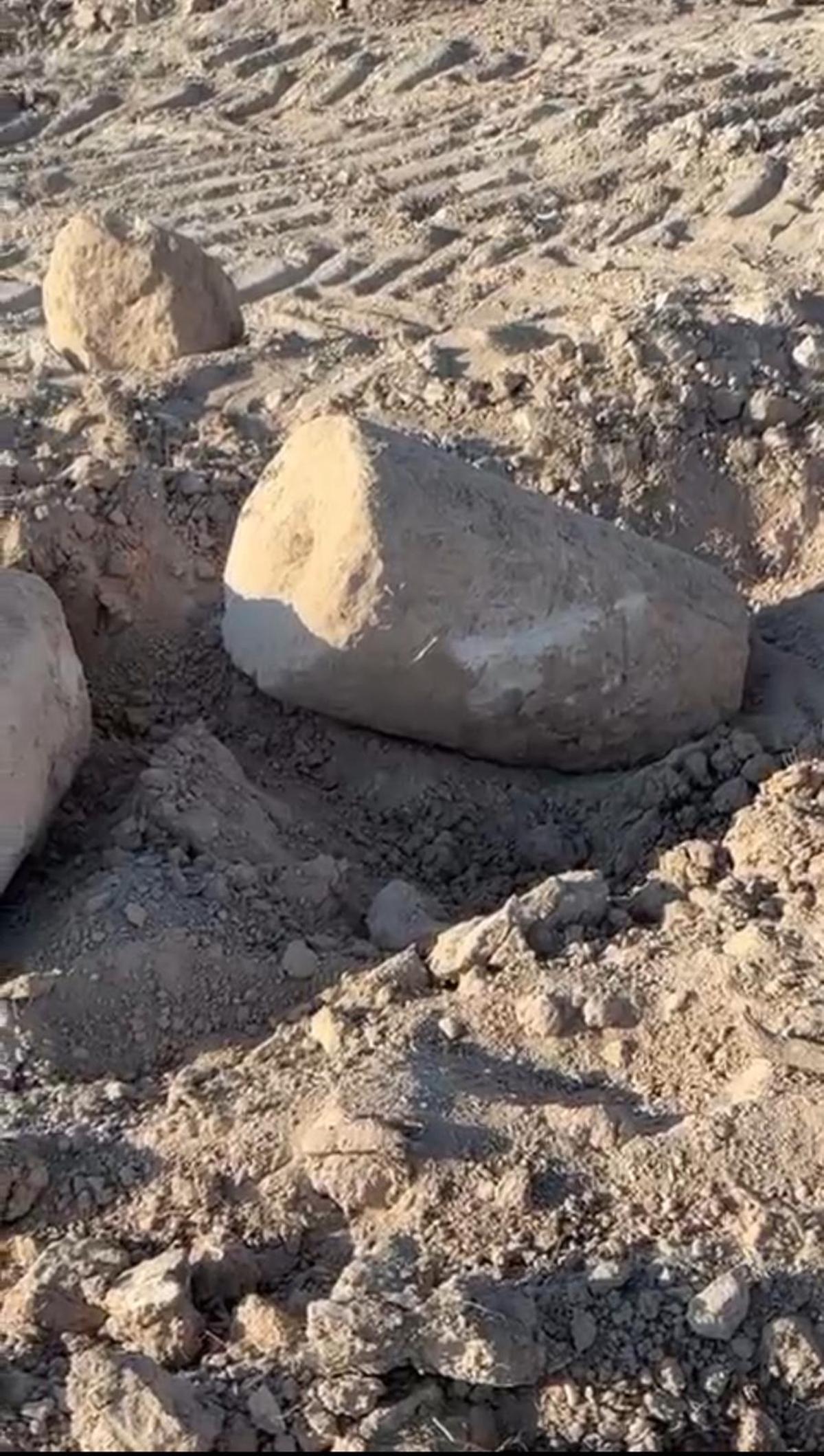 Detalle de los restos encontrados en Lucena.