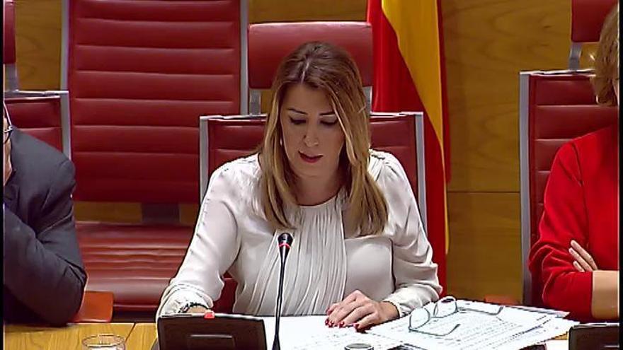 Susana Díaz comparece en el Senado para hablar del escándalo de los ERE