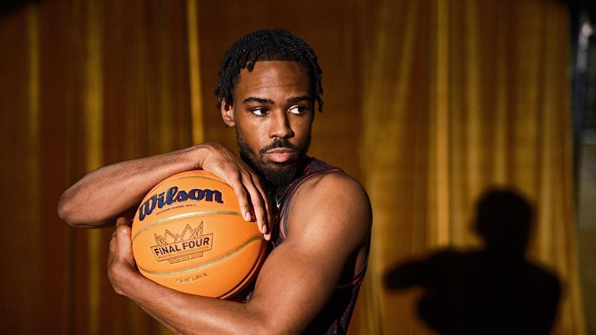 Jerrick Harding, en la sesión de fotos de la Final Four.