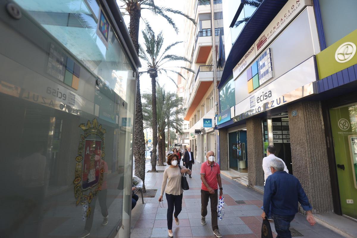 Otra vista de la sede de Ecisa en el centro de Alicante.
