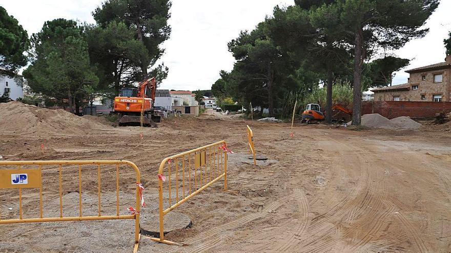 Les obres d&#039;urbanització del carrer Sàlvia de l&#039;Escala avancen a bon ritme