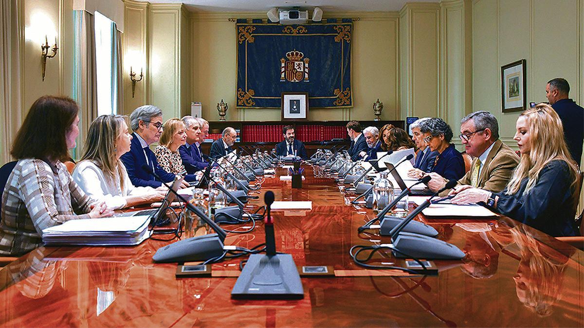 Foto de archivo de un pleno del Consejo General del Poder Judicial.