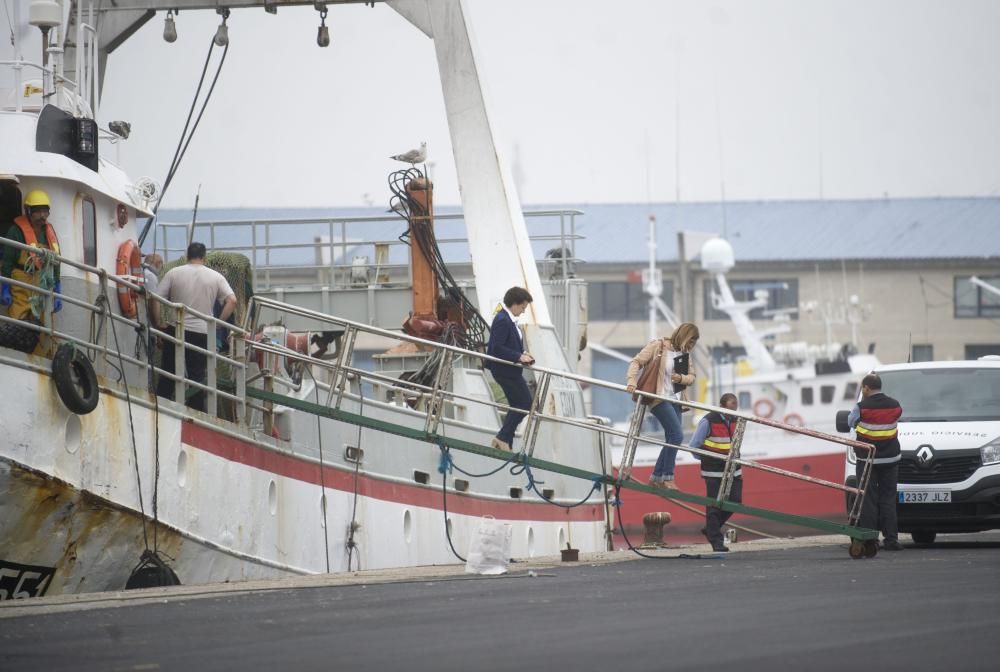 El cuerpo de la víctima fue trasladado al puerto de A Coruña.