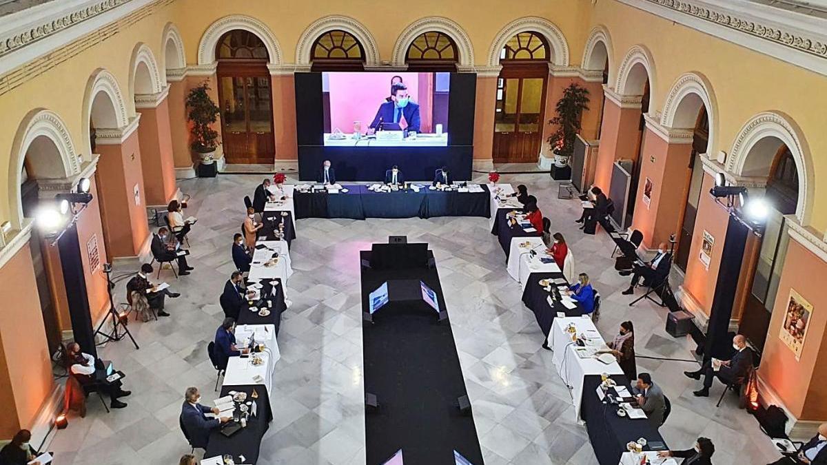 Luengo durante su intervención en el Consejo Consultivo Agrícola para Asuntos Comunitarios.