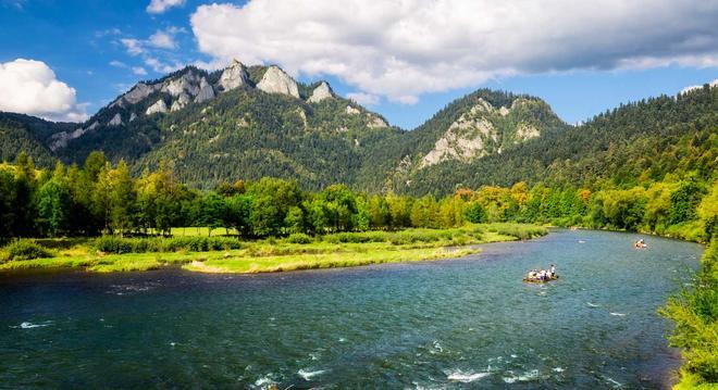 Rafting at river Dunajec, Poland