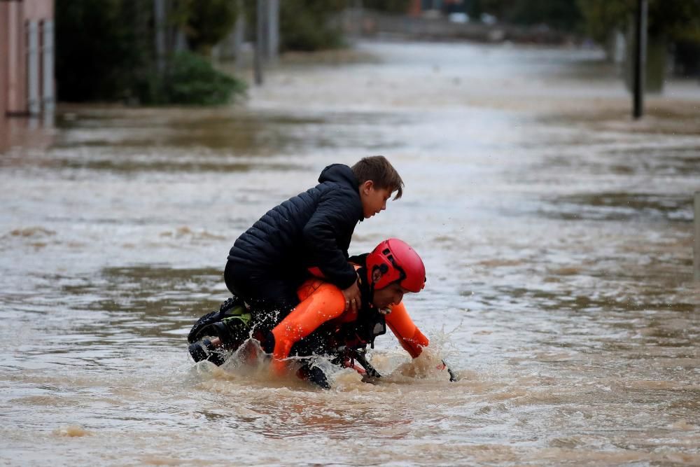 Inundaciones causadas por Leslie en Francia