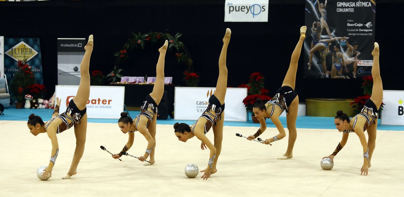 Más de 700 gimnastas se dan cita en el I Trofeo Ibercaja-Ciudad de Zaragoza de gimnasia rítmica de conjuntos