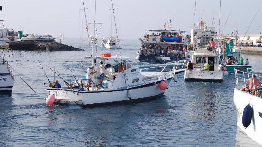 Salida de las embarcaciones desde el puerto de Puerto Rico