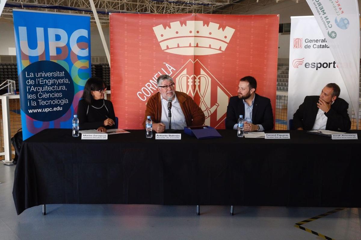 Antonio Balmón, alcalde de Cornellà, durant la presentació del projecte.