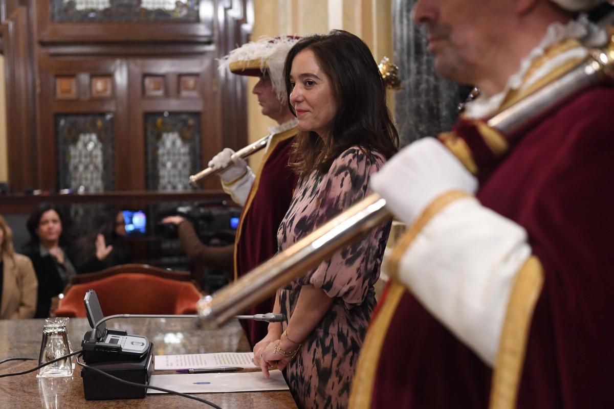 Recepción de Navidad en María Pita