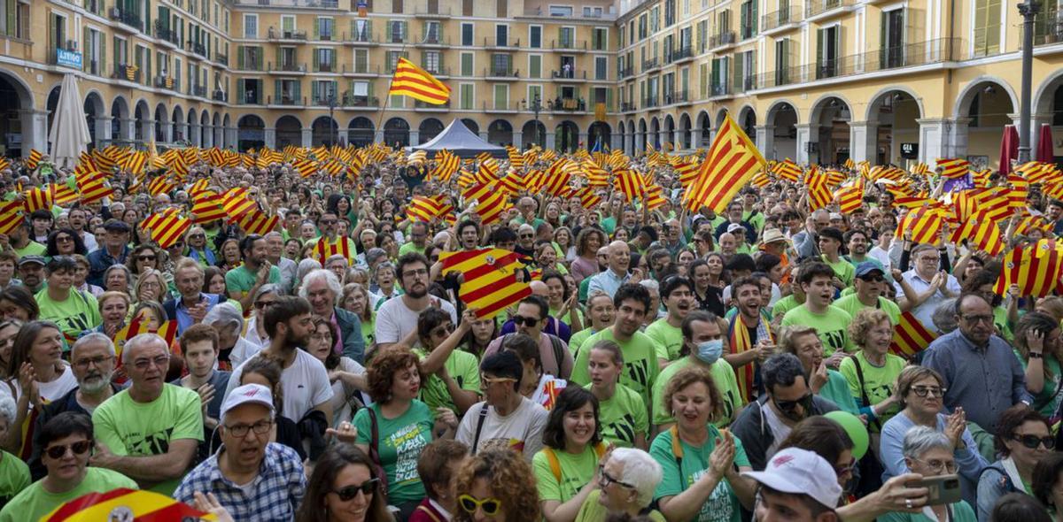 Masivo ‘Sí a la llengua’ en Palma contra las políticas de PP y Vox