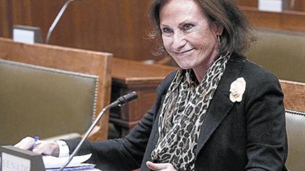 Mercè Pigem, en el Senado, en noviembre del año pasado.