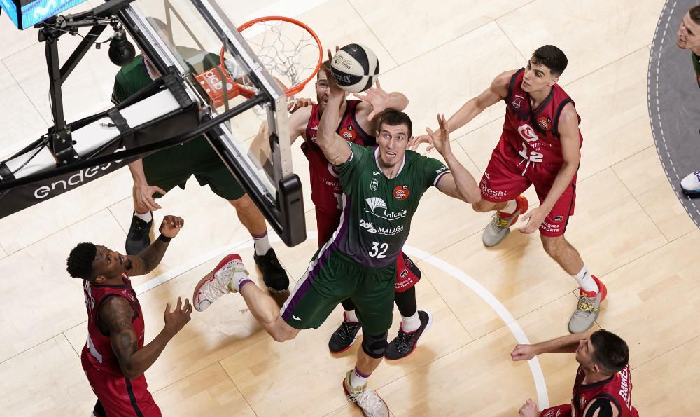 Victoria del Unicaja ante el Zaragoza en la Copa del Rey 2020.