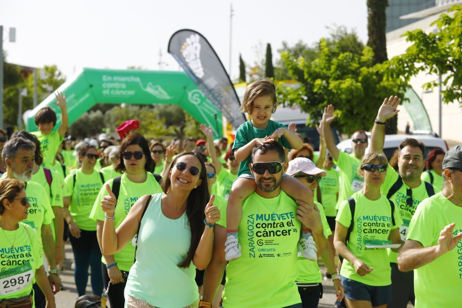 En imágenes | Miles de personas corren contra el cáncer en el Parque del Agua de Zaragoza