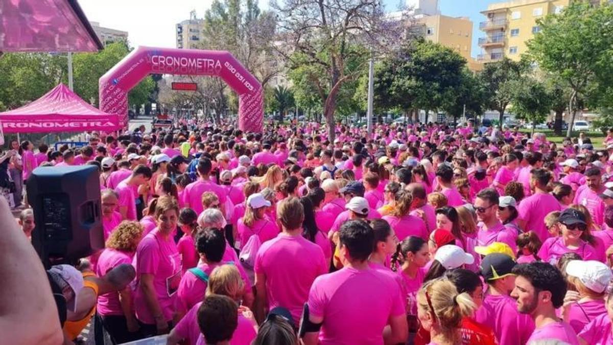 Carrera solidaria cancer de mama en Saguntde otro año.