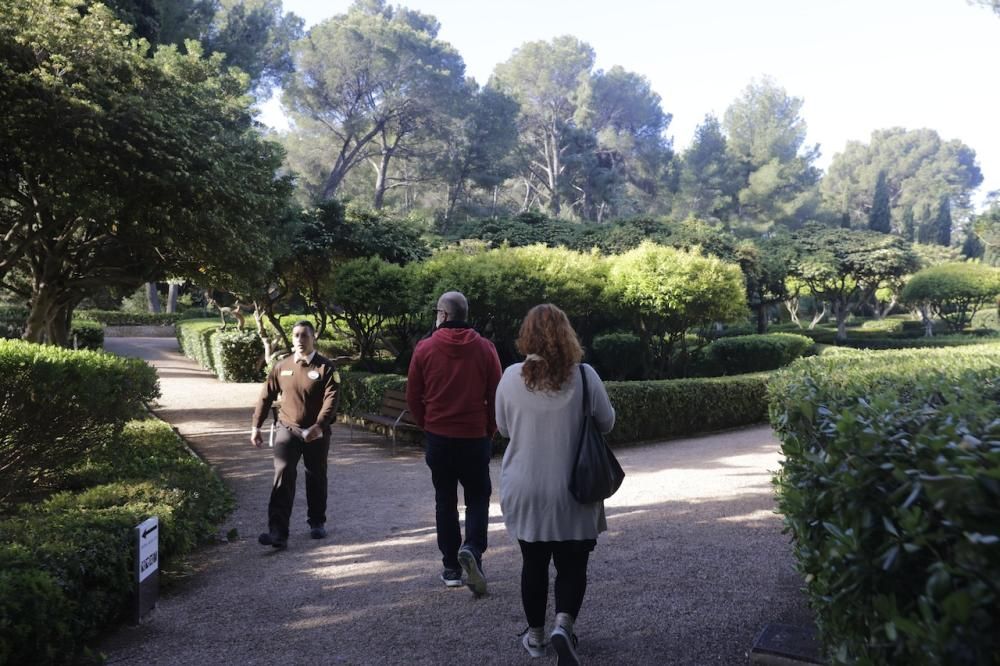 Primer día de apertura de los jardines de Marivent