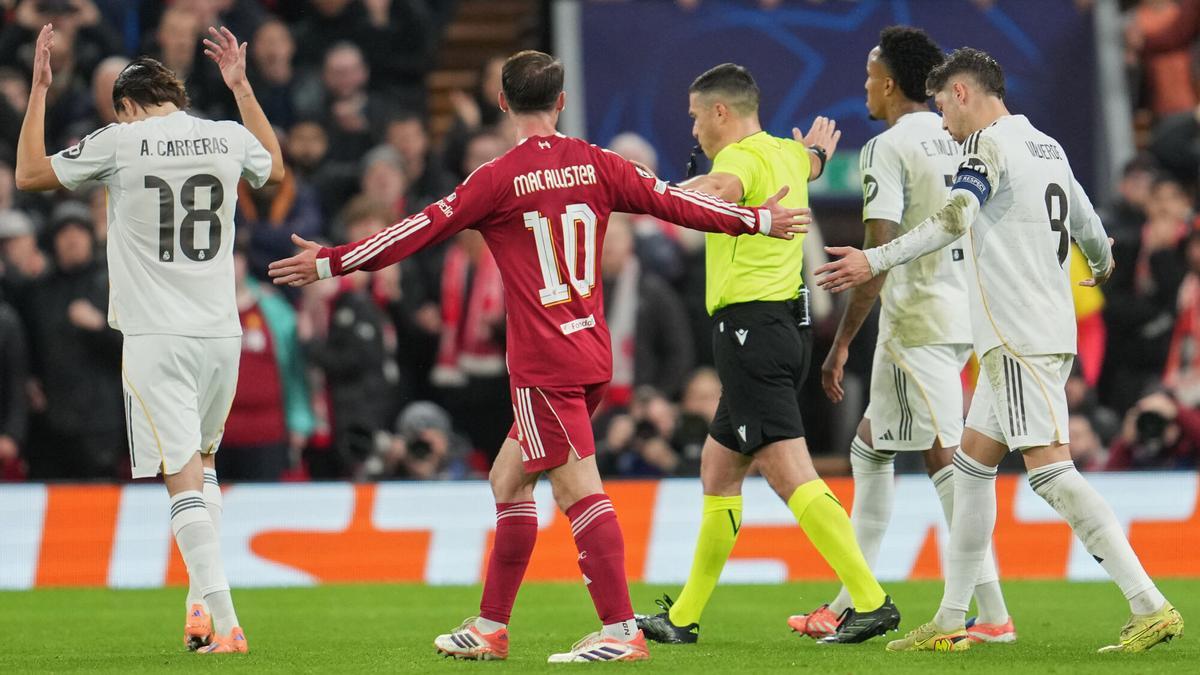 Imagen del partido en Anfield.