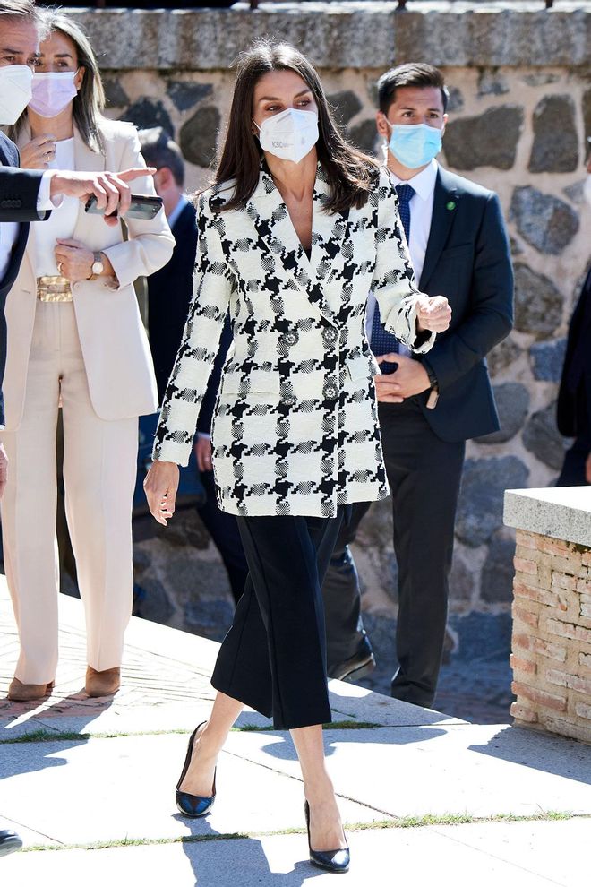Blazer de pata de gallo