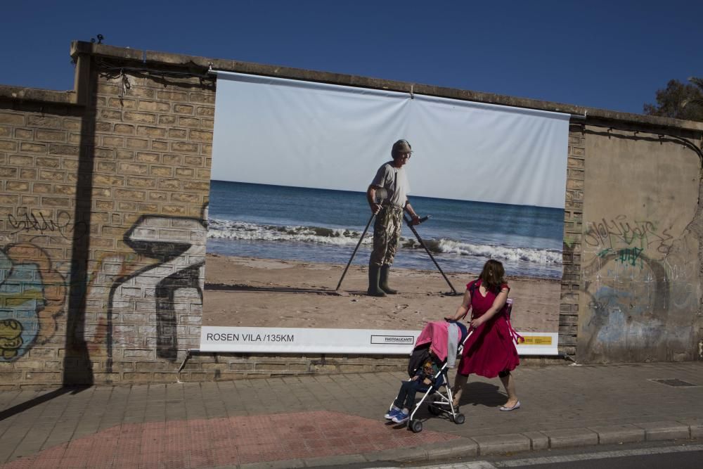 PhotoAlicante bate su récord de intervenciones urbanas y saca a la calle los proyectos de 14 artistas entre Alicante y Sant Joan.