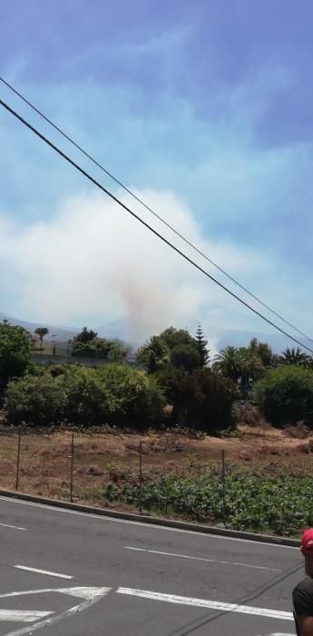 Otro conato de incendio en La Orotava