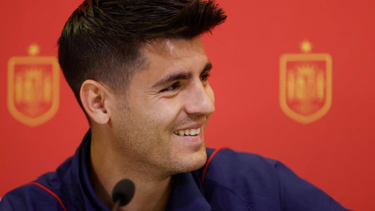 Morata bromeó durante un acto con la selección: "Yo me paso el día viendo películas infantiles"