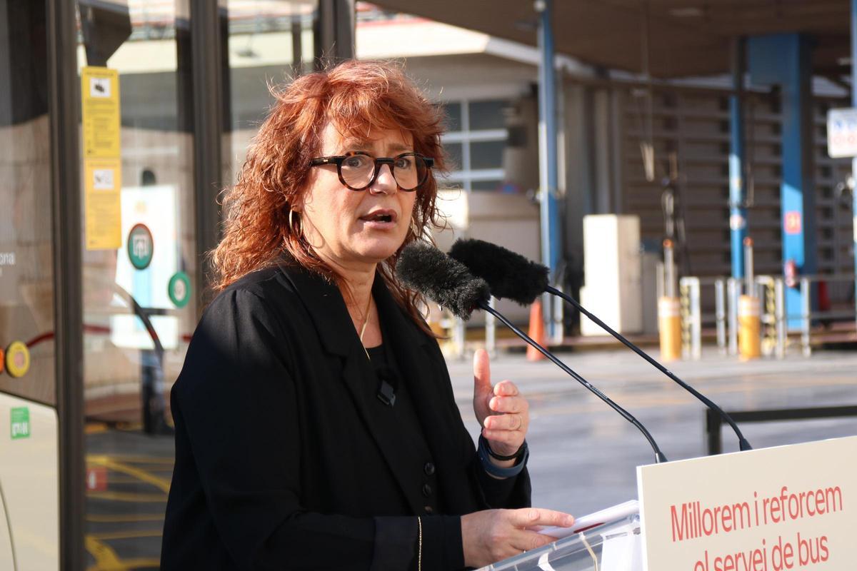 La presidente de TMB; Laia Bonet este 15 de enero de 2026.