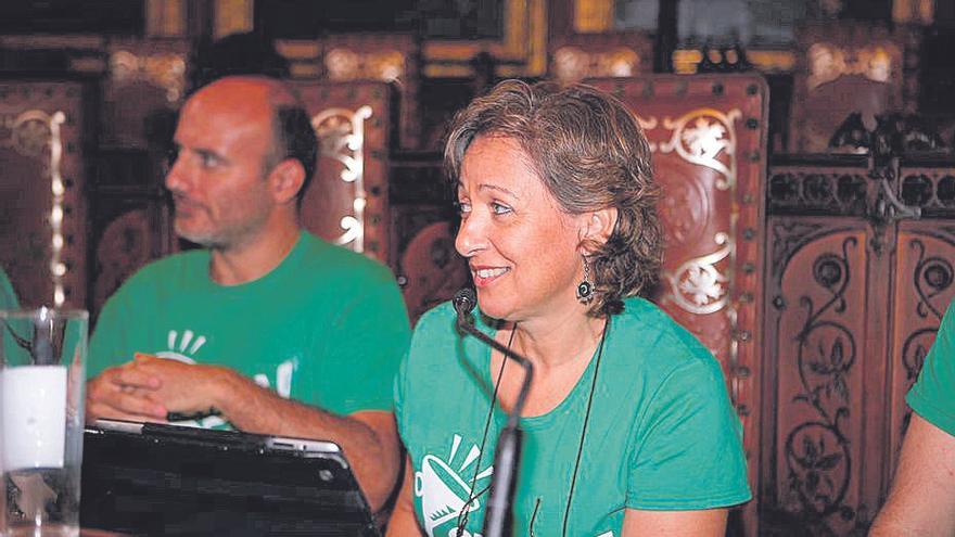 Marisol Fernández, en su último pleno de Cort.