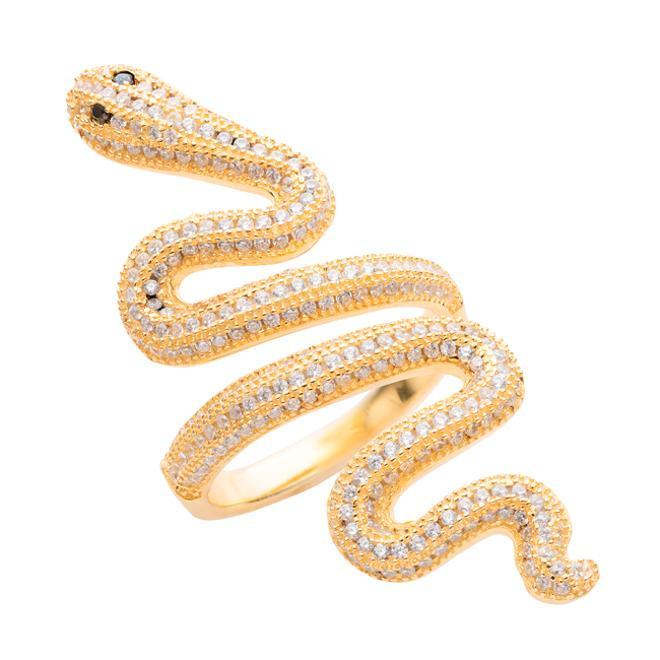 Anillo dorado de serpiente de la colección de Taylor Swift