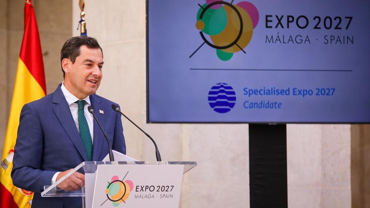 Recepción de la Junta a la delegación del BIE para evaluar la candidatura de Málaga a la Expo 2027