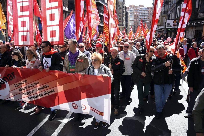 Fotod de la manifestación 1 de mayo- Día del trabajador