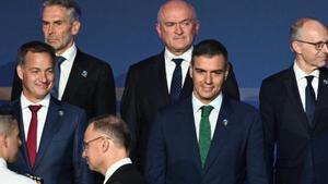 El presidente del Gobierno, Pedro Sánchez, en la cumbre de la OTAN celebrada en Washington.