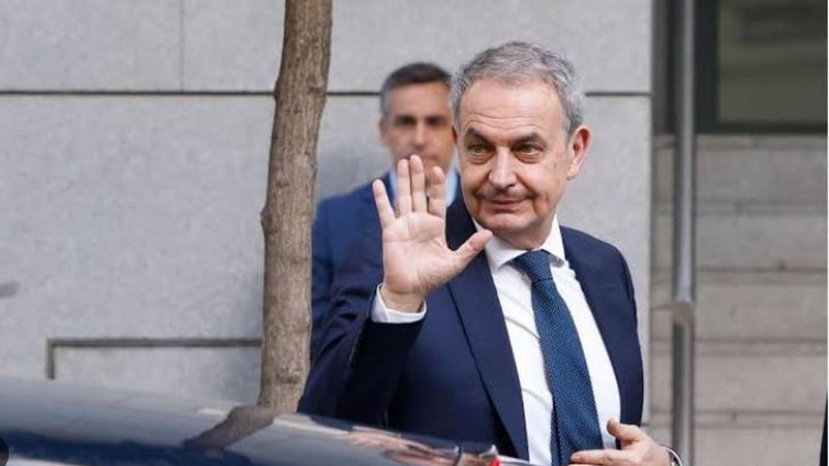 José Luis Rodriguez Zapatero, el día de su declaración ante el juez Calama.