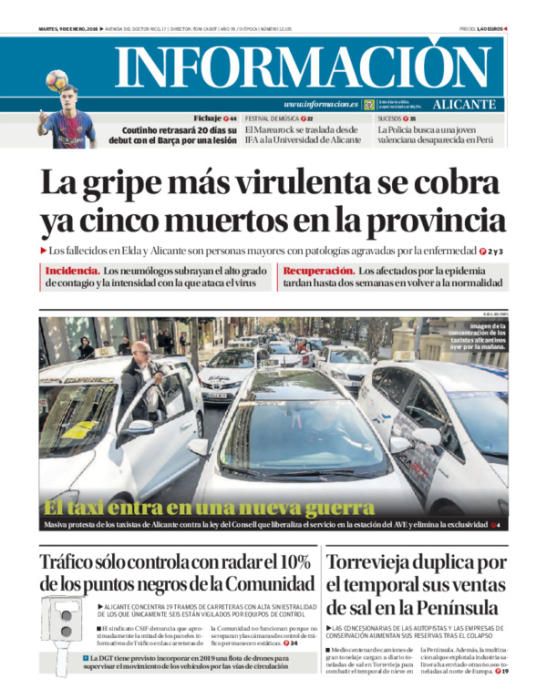 Estas han sido las portadas más destacadas de INFORMACIÓN en 2018