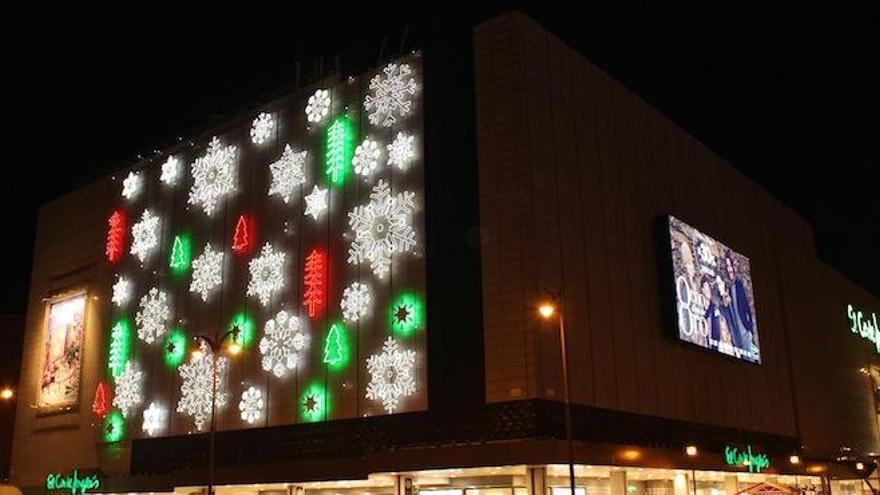 Las primeras luces navideñas, en El Corte Inglés