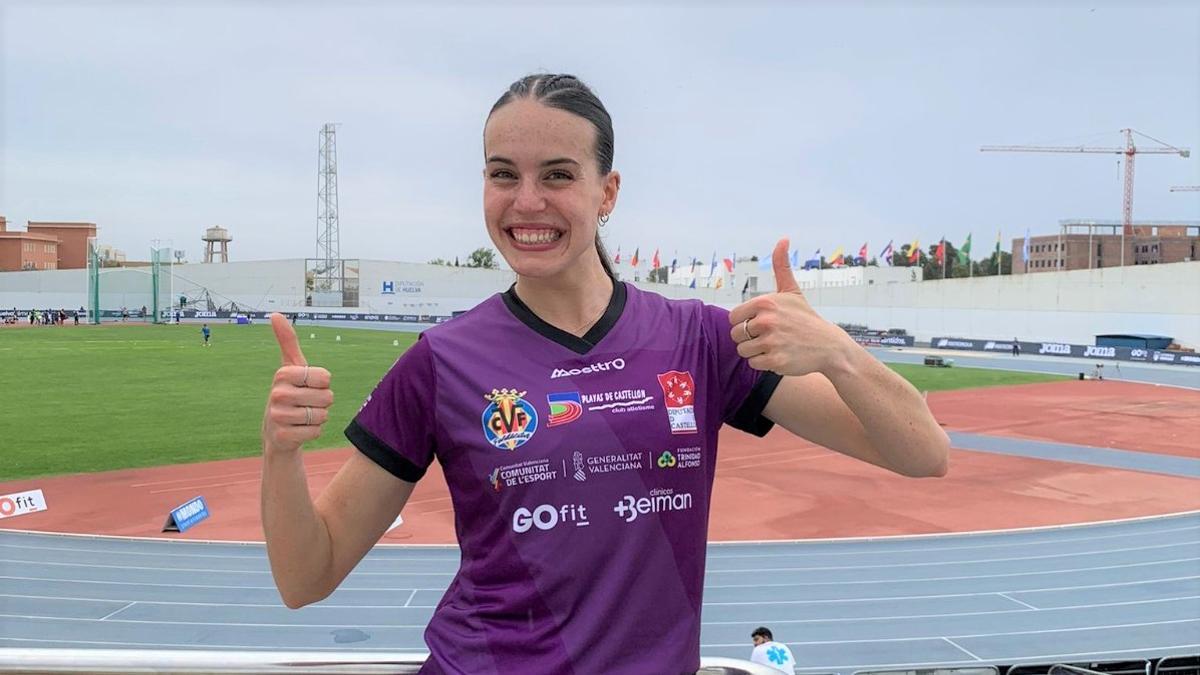 Carmen Avilés en el Meeting Iberoamericano de Huelva.