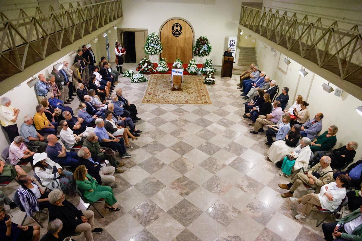 Acto de homenaje a Justo Beramendi en el Museo do Pobo Galego