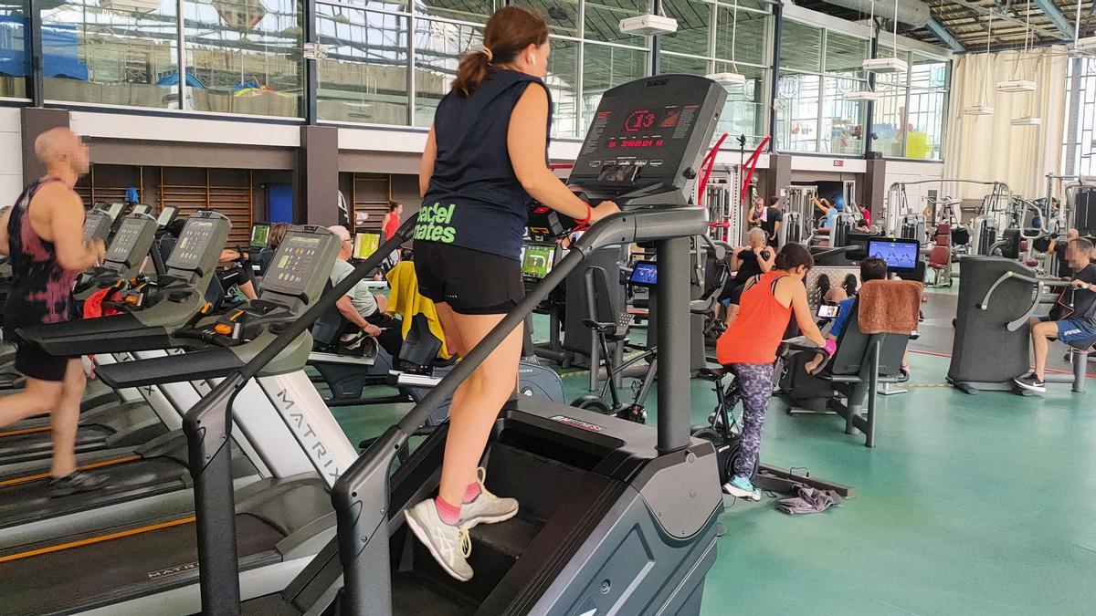 Un gimnasio de Barcelona.