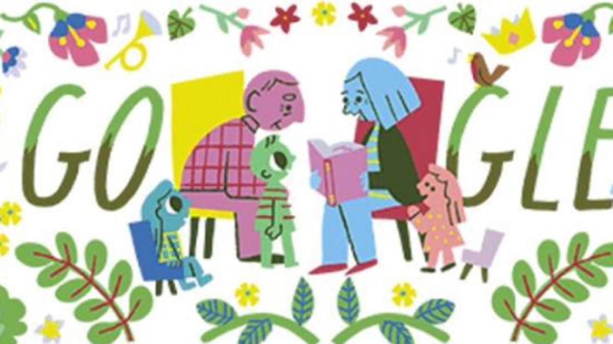 Google celebra el 'Día de los abuelos' con una imagen significativa