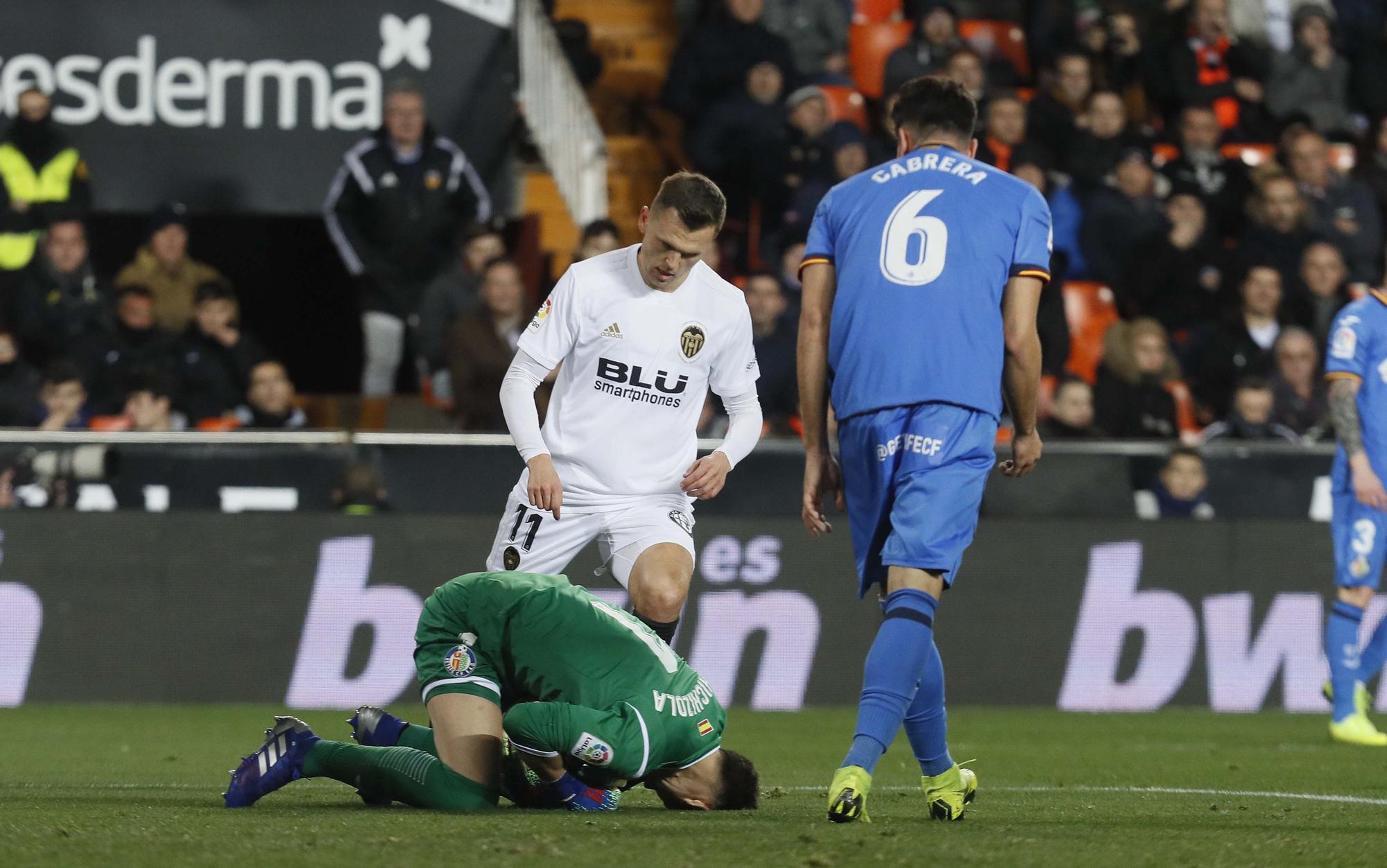 Los enfrentamientos Valencia CF - Getafe con Bordalás en el banquillo madrileño