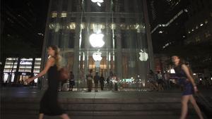 Botiga Apple de Nova York.