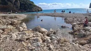 La dana fue un cuchillo: abrió en canal las calas de la Granadella y el Portitxol de Xàbia