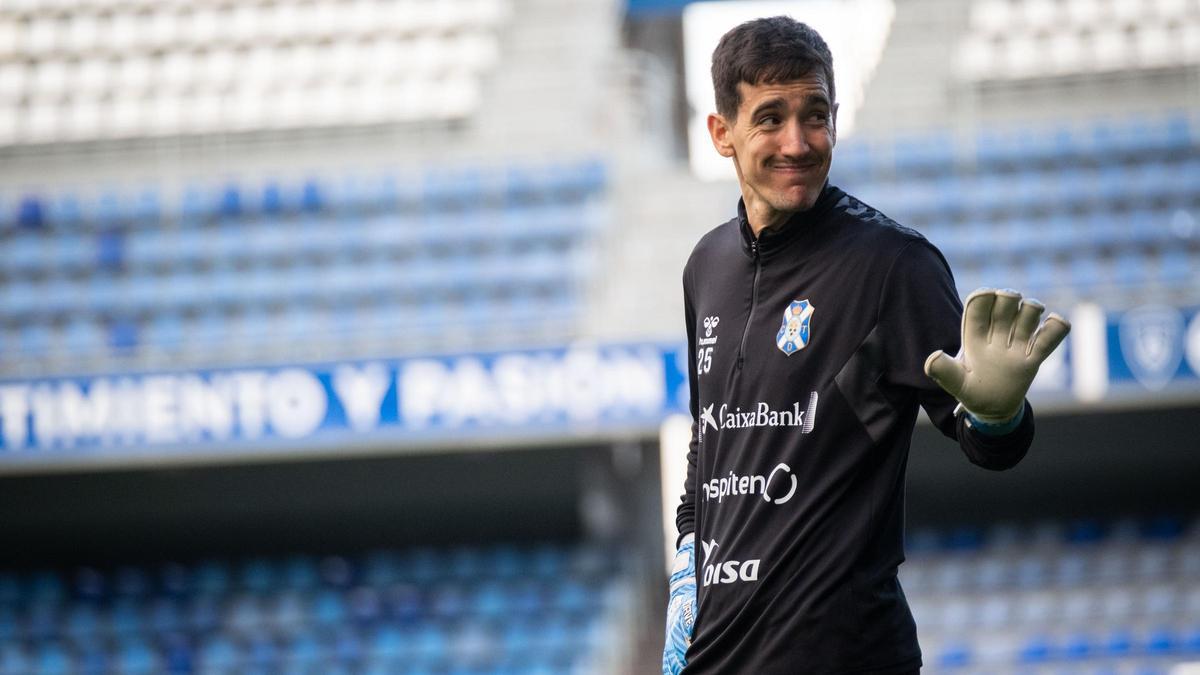 Edgar Badia, portero del CD Tenerife.