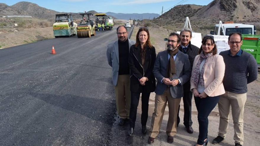 Pedro Rivera supervisó las obras junto a la alcaldesa de Águilas.