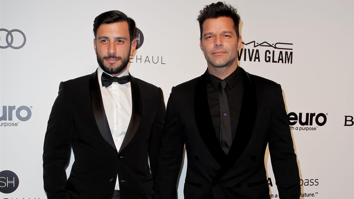 Ricky Martin y Jwan Yosef, en febrero pasado.