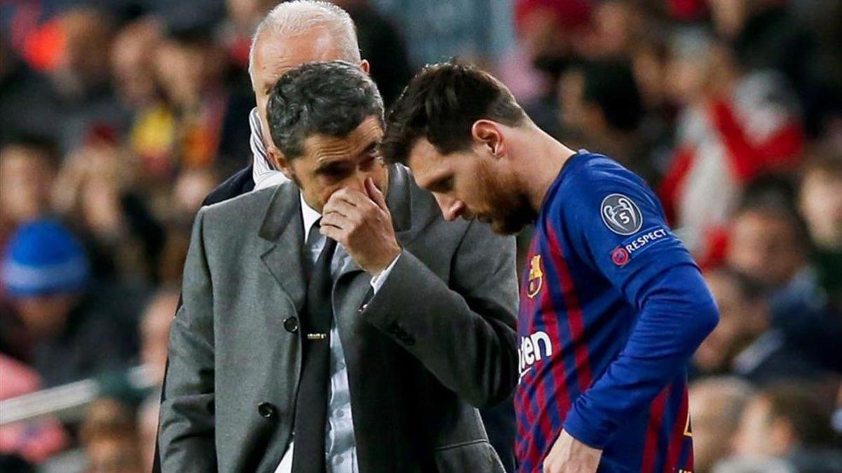 Valverde y Messi, en su etapa en el Barça