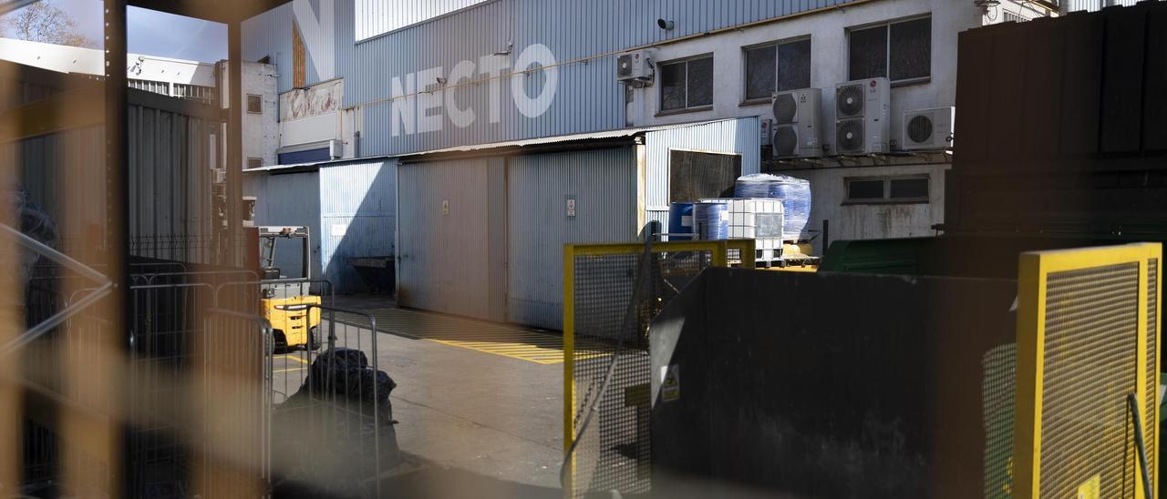 La fábrica Tenneco, antes denominada Necto, en Badalona.