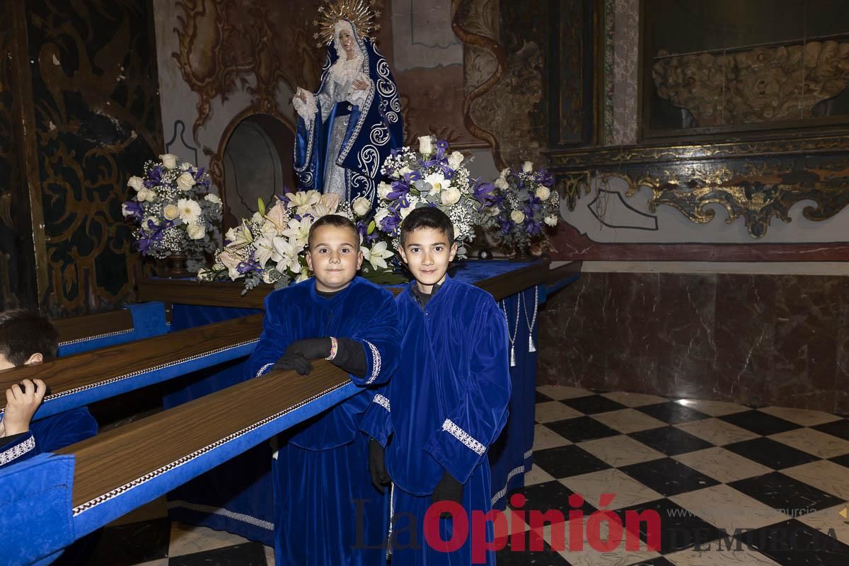 Los niños toman las calles de Caravaca en la procesión de Lunes Santo