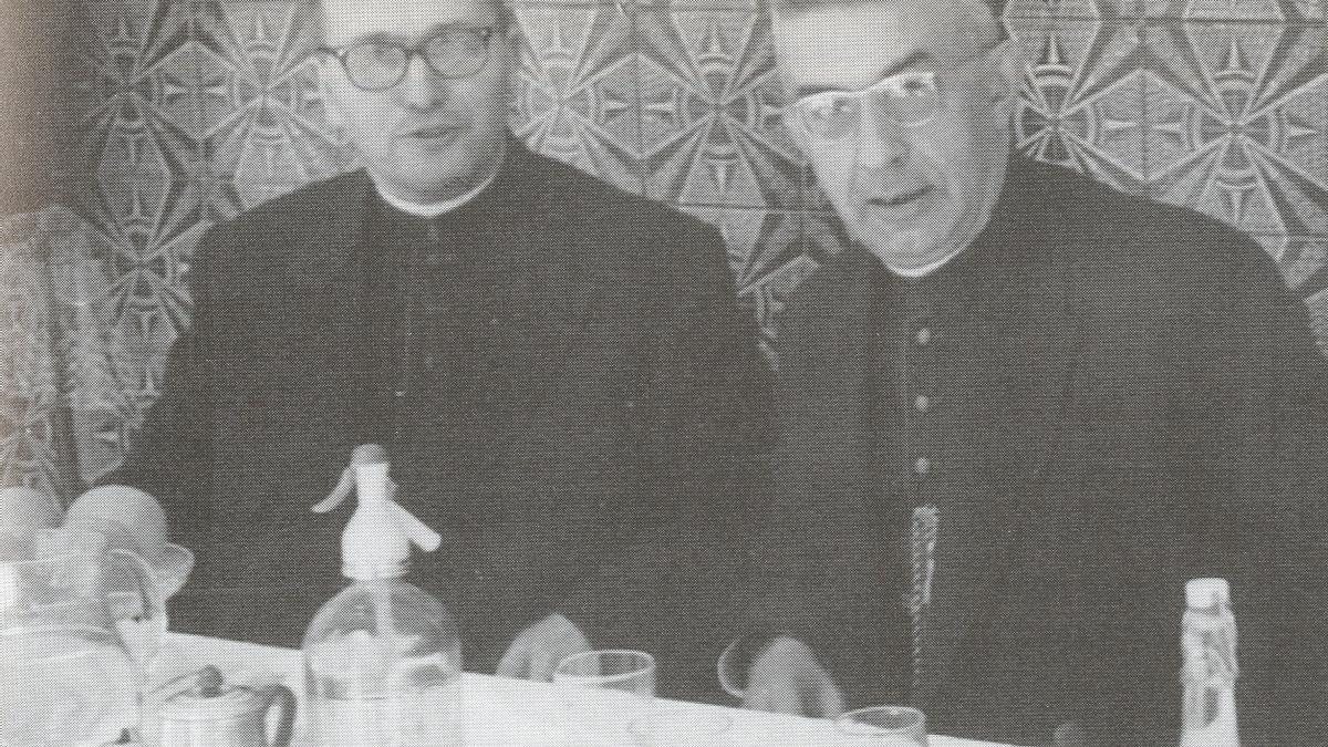 El bisbe Josep Pont i Gol amb el bisbe Vicent Enrique i Tarancon, dos pastors del Vaticà II