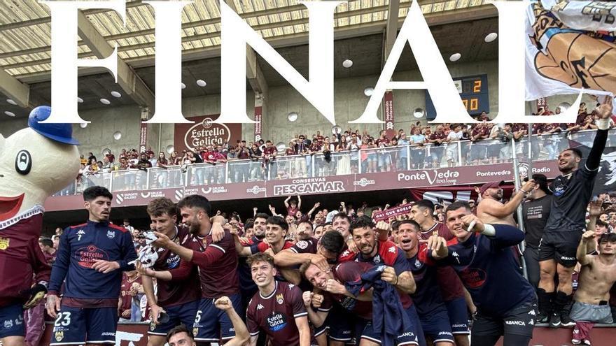 El Pontevedra presentará escrito de "disconformidad" con la clasificación de Primera RFEF