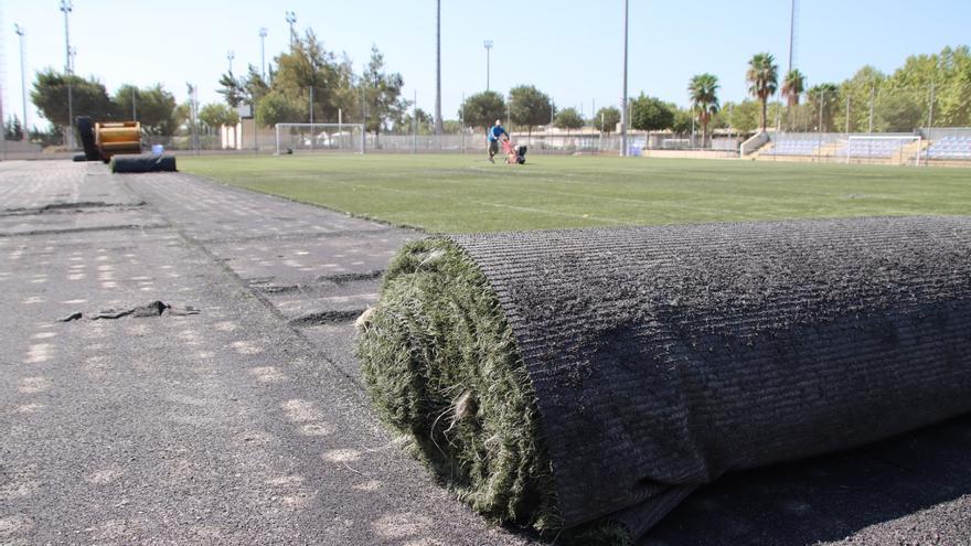 Alaquàs renueva el césped de los campos del Terç